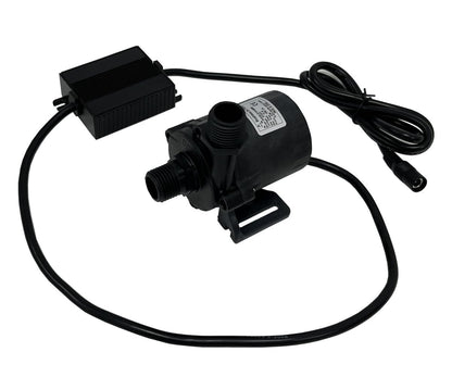 SHYSKY Small Yet Power Brushless DC Water Submersible Pump DC50E-24150S 24V 86W 15M 49ft Lift 412GPH Low Noise Continuous Circulation Cooling Pressure Gardening Sys