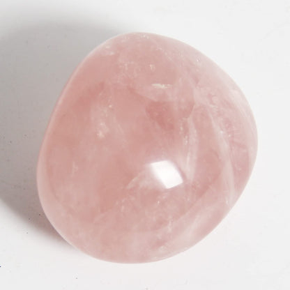 Orientrea Rose Quartz Palm Stone-2 Pcs Rose Quartz Pocket Energy Stone, Smooth Healing Crystal Worry Stone