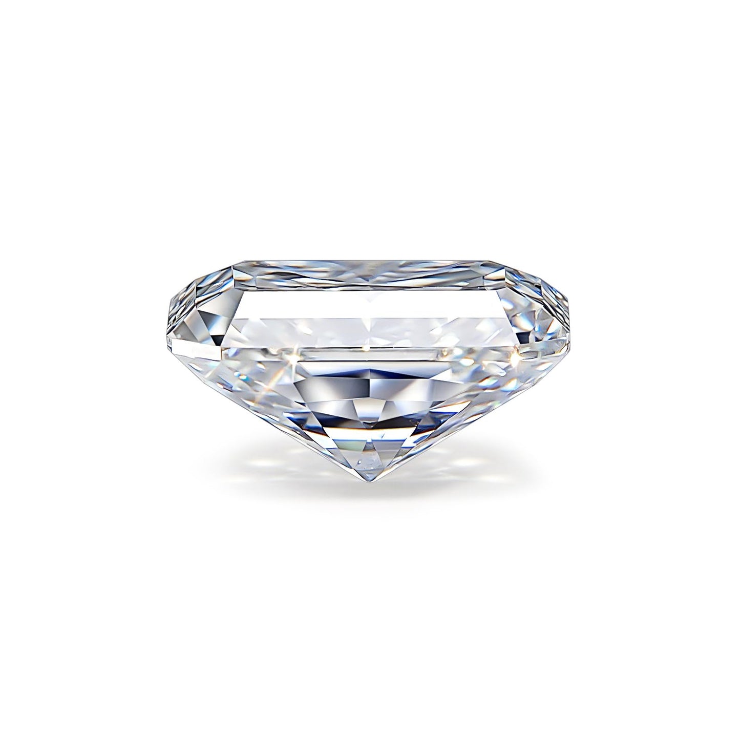 1-5 Carats Moissanite Loose Stone Lab Grown Synthetic Diamond Loose D Color Round/Oval/Heart/Princess/Cushion/Asscher/Pear/Marquise/Radiant/Emerald Cut Moissanite Loose Gem Stones for Ring Pendant Jewelry Making Gift (Radiant Cut, 1 Carats)