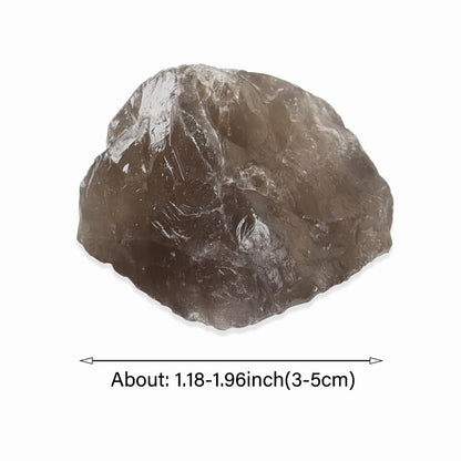 2PCS Natural Raw Stone Healing Crystals Bulk Healing Gemstones for Reiki Tumbling Fountain Rocks Meditation Garden Home Decor (Smoky Quartz)