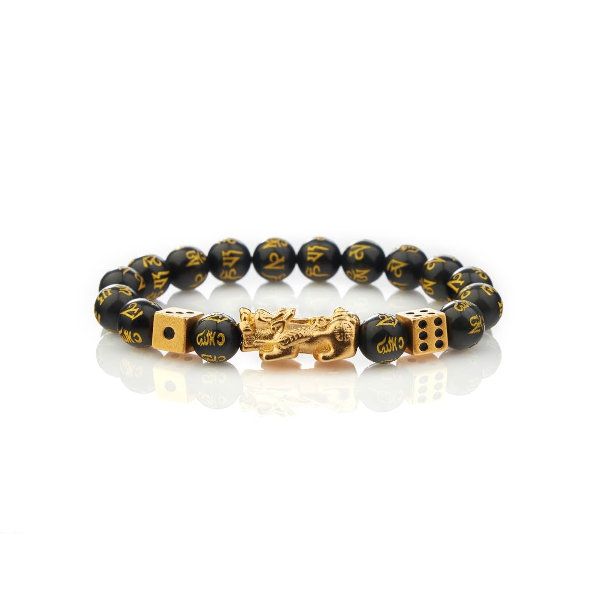 Buddha & Karma Debt Relief & Gambling Luck Pi Xiu/Pi Yao Bracelet – Feng Shui Lucky Charm for Wealth, Protection & Prosperity – Energy Healing Jewelry for Men & Women
