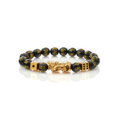 Buddha & Karma Debt Relief & Gambling Luck Pi Xiu/Pi Yao Bracelet – Feng Shui Lucky Charm for Wealth, Protection & Prosperity – Energy Healing Jewelry for Men & Women