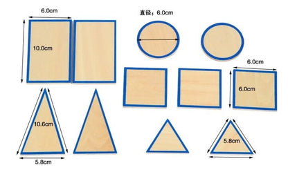 Gudong Baby Toy Montessori Geometric Solids with Stands Bases and Box Early Childhood Education Kids Toys Geometric Shape Cognitive Matching Educational Toy
