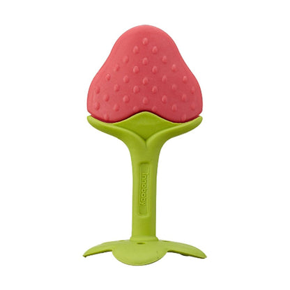 Award Winning Original Teethin’ Smart EZ Grip Fruit Teether by Innobaby - Sore Gum Relief for Front Teeth & Molars with BPA Free Teether Sensory Toy for Babies & Toddlers - Apple/Grape/Berry