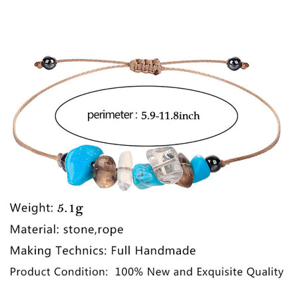 Crystal Bracelet for Women Men Spiritual Crystals and Healing Stones Bracelets Natural Healing Crystal Beads Bracelet Amethyst Gem Bracelet for Anxiety Relief Healing Crystals Jewelry (Healing)