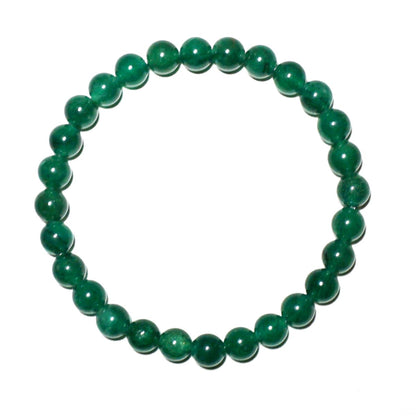 6MM Emerald Bracelet for Unisex | Fits for about 6-6.5'' Wrist | Birthstone of May | Heart Chakra Green Crysta| Spritual Healing Valentines Gift for Friends and Familys on any Festival