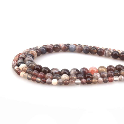 ICAI Beads 10mm Natural Persian Gulf Agate Gemstone Round Loose Stone Beads for Jewelry Making DIY Crafts Design 1 Strand 15" APPR.34-36pcs
