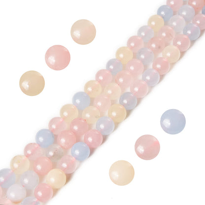 60pcs 6mm Morgan Chalcedony Beads Natural Gemstone Beads Round Loose Beads for Jewelry Making