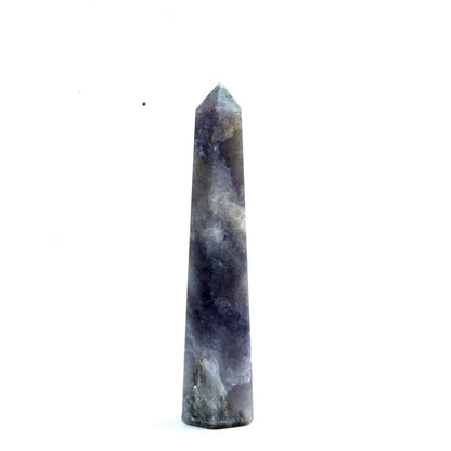 WholesaleGemShop 3 Inch (70 mm) Gemstones IOLITE Obelisk Tower Jumbo Facet Aura Rock Crystal Natural Polished Earth Wand Spirit