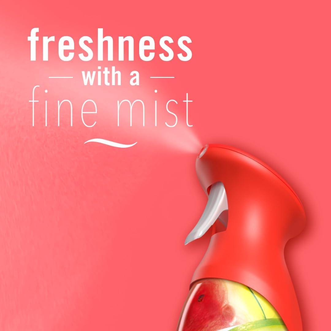Febreze Air Freshener Spray, Odor-Fighting Room Spray, Sweet Watermelon Vine Scent, 8.8oz, 2 Count
