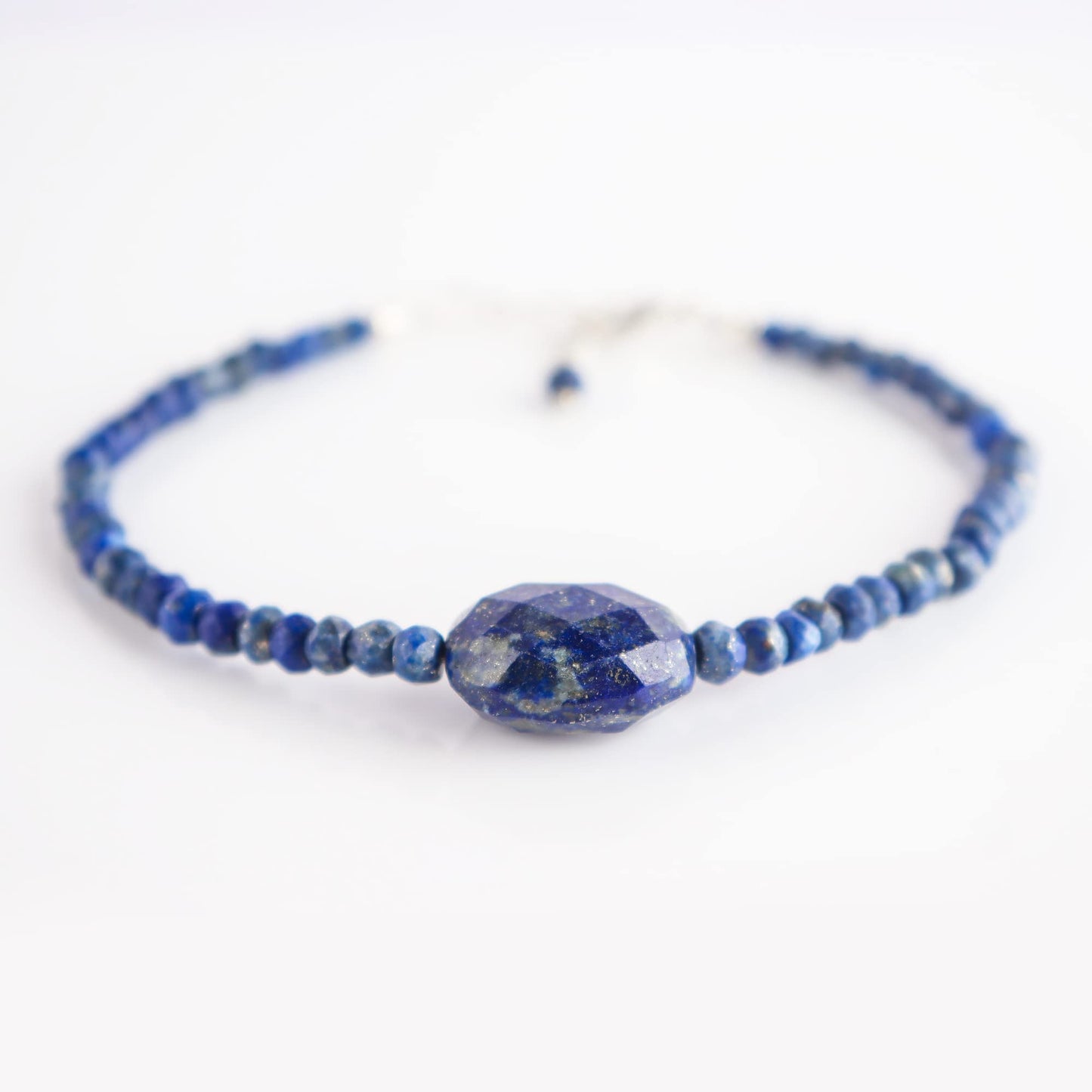 Natural Lapis Lazuli Gemstone Beads With Ball Bracelet for Women, Crystal Gems Healing Bracelets, Chakra Stone Bead Bracelets, Stone Weight Approx 28 to 30 Carats Stone Size Approx 2 to 2.5mm