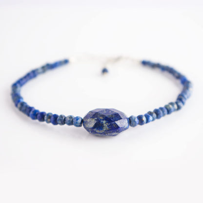 Natural Lapis Lazuli Gemstone Beads With Ball Bracelet for Women, Crystal Gems Healing Bracelets, Chakra Stone Bead Bracelets, Stone Weight Approx 28 to 30 Carats Stone Size Approx 2 to 2.5mm