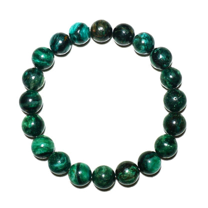 10mm Emerald Bracelet | Natural Green Heart Chakra Crystal Beads - Handmade Gemstone Meditation Bracelet for Abundance & Love & Luck | Beading Tool Kit - Fits for 7-8 inch Large Wrist Size