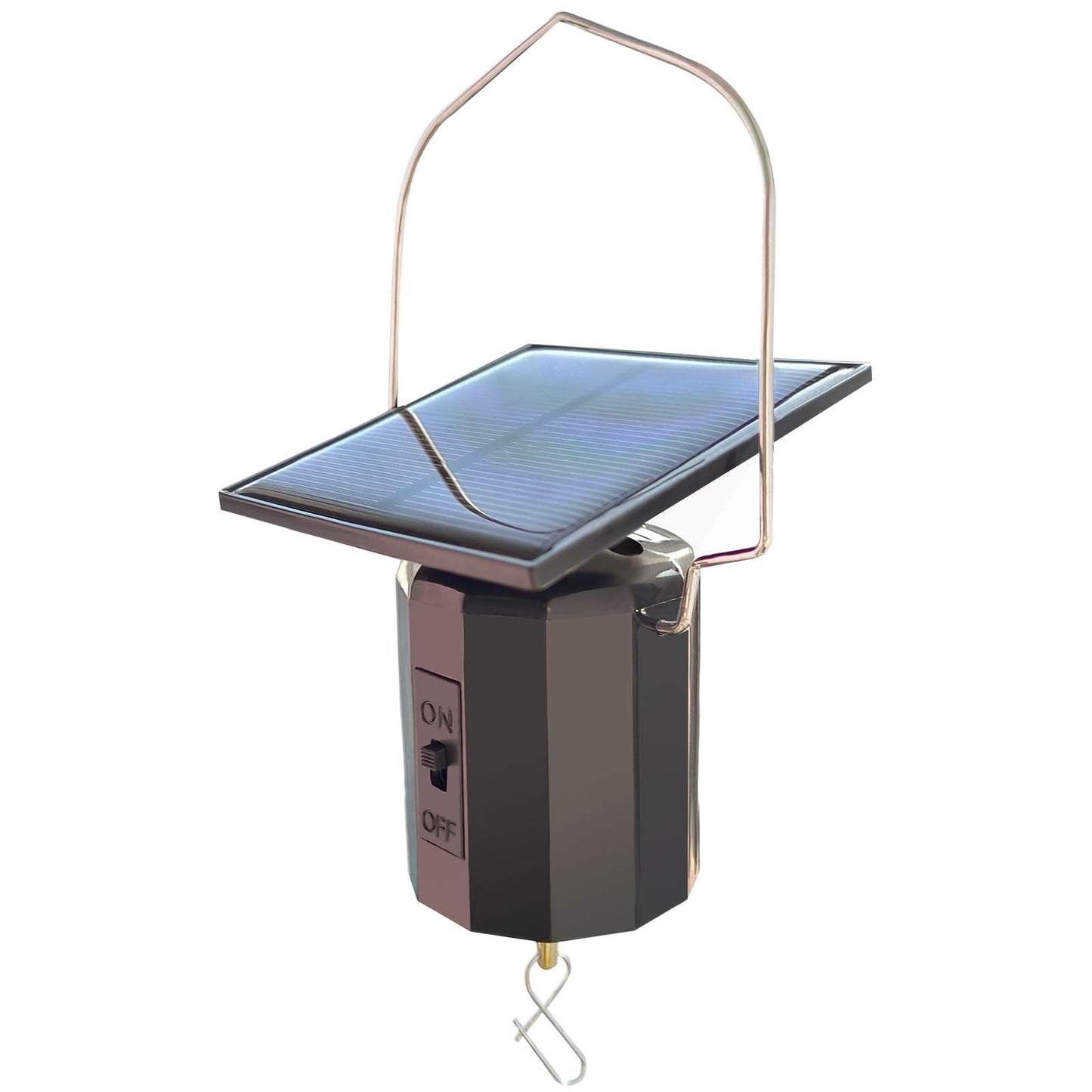 Aoedelyart Solar Powered Wind Spinner Motor Eco-Friendly,Outdoor Solar Energy Operated Hanging Display Mobile Rotating Motor for Sun Catchers,Wind Chime,Garden Decor,Hanging Ornament-Black