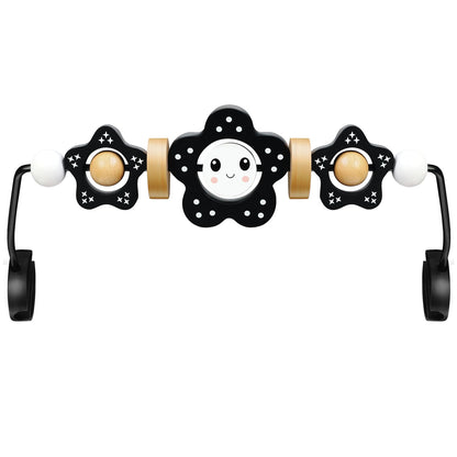 JTOOLKS Baby Bouncer Toy Bar, Compatible with Baby Bjorn Bouncer, Wooden Baby Bouncer Toy Bar Attachment, Child-Friendly Materials, Rotatable Baby Sensory Toy for Babies