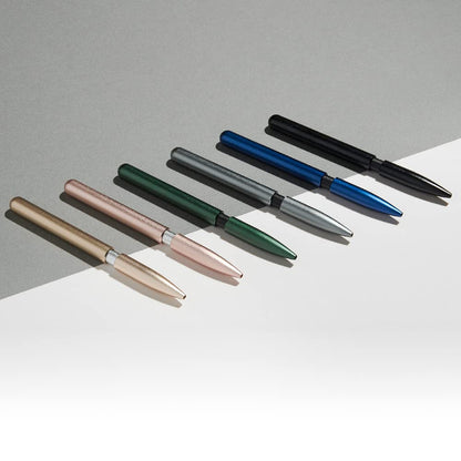 stilform 200036 Ballpoint Pen - Patented Sliding Cap with Magnetic Mechanism - Matt Titanium
