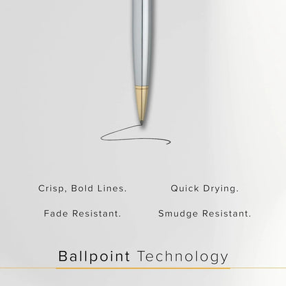 Cross Refills for Ballpoint Pens, Medium, Black Ink, 2/Pack (85132) (New Version)