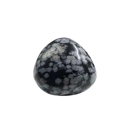 Erliway Snowflake Obsidian Healing Crystal Stones, 1.25-2.0" Large Reiki Healing Gemstones Natural Tumbled Polished Stones for Energy Witchcraft Therapy Meditation