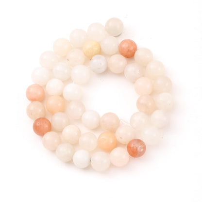 10mm 38pcs DIY Natural Pink Aventurine Stone Beads Round Healing Crystal Gemstone Loose Beads for Jewelry Making Handmade Bracelet Necklace