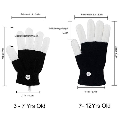 Luwint Kids LED Gloves Finger Light up Gloves - Flashing Autistic Cool Toys for Boys Girls, Children 3-7 Years