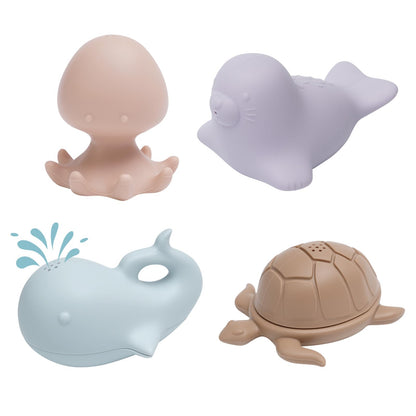 haakaa Ocean Squirter Baby Bath Toy- Mold Free Food Grade Silicone Bathtub Squirt Toys for Toddler 1-3, BPA-Free Squeeze Floating Bath Tub Toys for Babies & Infant 6-12 Months