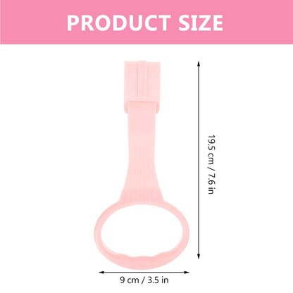 SAFIGLE Baby Crib Pull Rings Infant Playpen Pull up Rings for Toddler Walking Assistance Lightweight Baby Bed Stand up Handles with Smooth Rounded Edges for Safe Grip 7.67X3.54X0.47In