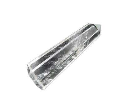 WholesaleGemShop 70 mm (3 Inch) Clear Quartz Gemstones Obelisk Tower Jumbo Facet Aura Rock Crystal Natural Polished Earth Wand Spirit