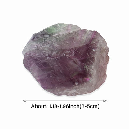 2PCS Natural Raw Stone Healing Crystals Bulk Healing Gemstones for Reiki Tumbling Fountain Rocks Meditation Garden Home Decor (Fluorite)