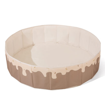 Baby Ball Pit for Toddlers1-3, Foldable Kids Ball Pits Play Tent, Crawl Playpen Ball Pool Playhouse with Storage Bag, for Boys Girls Dogs Cats Festival Play (Balls Not Included), Doughnuts