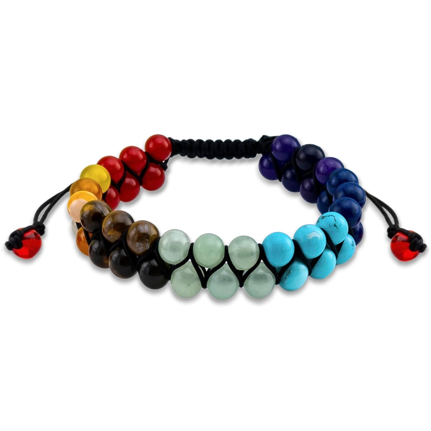 OZUEMUL Bead 7 Chakra Bracelet for Men Women, Healing Crystals Bracelet, Yoga Stone Beads Bracelets, Meditation Relax Anxiety Bangle for Women Men Bracelets