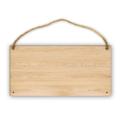 ZOLRITH Personalized Wooden Signs with Name Logo Photo Any Text Customizable Garden Sign Customized Room Sign Wall Hanging Sign Decoration for Front Door Home Kitchen Garden, Rectangular-Blank 12"x6"