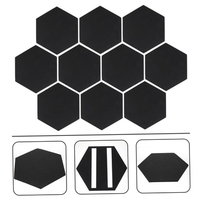 Uonlytech 10pcs Felt Message Board Wall Decor Photo Display Board Easy Install Wall Sticker for Home Decor