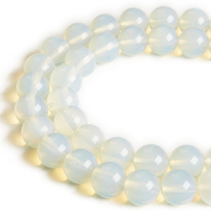 100pcs 8mm Opal Beads Natural Gemstone Beads Round Loose Beads for Jewelry Making