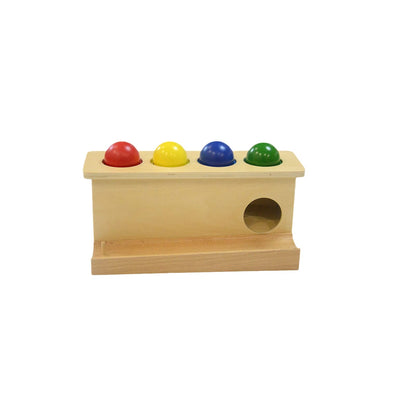LEADER JOY Montessori Toddlers Wooden Push Ball Toys Baby Preschoolers Toys Push Toys Multicolored