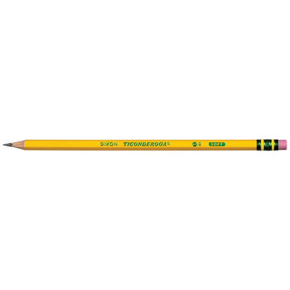Ticonderoga Wood-Cased Pencils, Pre-Sharpened, 2 HB Soft, Yellow, 240 Count