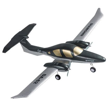 OTXKOO RC Plane Remote Control Airplane RTF 2 Chanel Radio Control Diamond Airpcraft for Beginners Wingspan 550mm (2 Batteries)