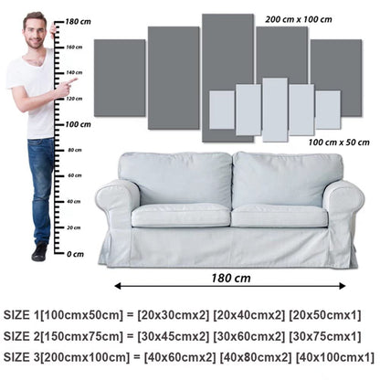 AWLXPHY Decor Teal Rose Wall Art Canvas Painting Framed 5 Panels for Living Room Decoration Modern Blue and Black Rose Stretched Artwork Floral Giclee (Blue, 60"x30")
