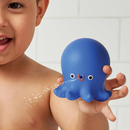Itzy Ritzy Bathtime Gift Set – 12-Piece Baby Bath Toys for Infants & Toddlers – Stacking Lighthouse, Ring Toss, Scoop, Squirters & Sailboat – Develops Motor Skills & Teaches Cause & Effect (Nautical)