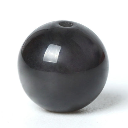 100Pcs Natural Stone 6mm Colorful Obsidian Beads Round Loose Gemstone Energy Healing Beads Hole Size 1mm DIY Smooth Beads for Bracelet Necklace Earrings Jewelry Making