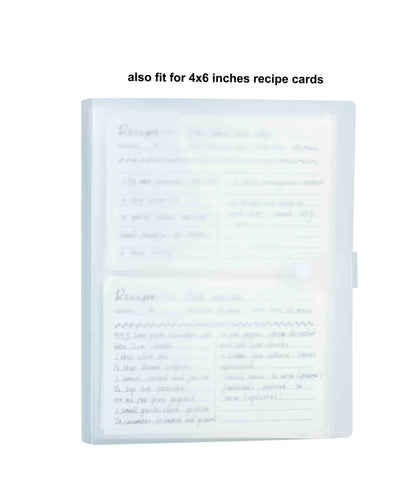 YOAVIP 4x6 Index Cards Clear Plastic Holder Organizer Pouches Book Binder 40 Page Hold 160 Cards 2 Pack