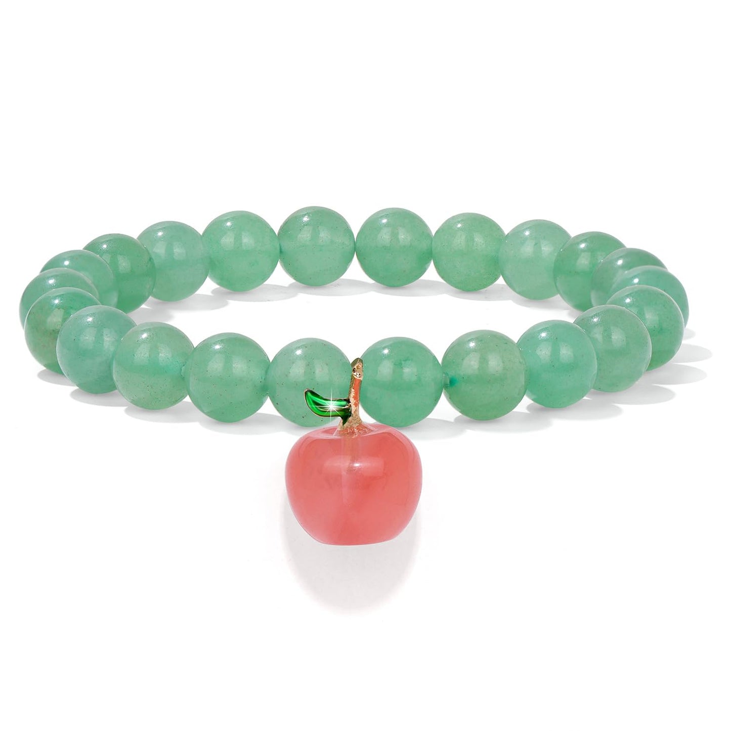 GolbalJew Healing Bracelet For Women Anxiety Jade Beaded Bracelets Teacher Gifts Jewelry Healing Stone Green Aventurine Bracelet Stress Relief Yoga Beads Chakra Bracelets Gifts For Women