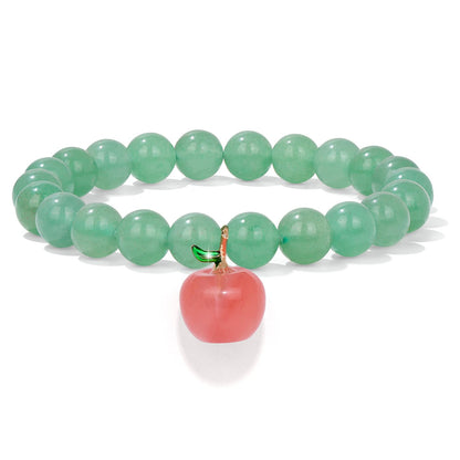 GolbalJew Healing Bracelet For Women Anxiety Jade Beaded Bracelets Teacher Gifts Jewelry Healing Stone Green Aventurine Bracelet Stress Relief Yoga Beads Chakra Bracelets Gifts For Women