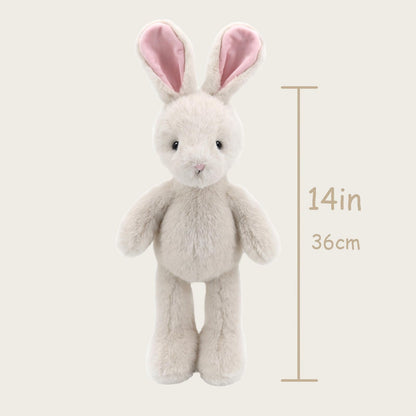 MR ViviCare 14" Adorable White Bunny Stuffed Animals for Kids and New Born Babies,Lovely Stuffed Rabbit Plush Toys for Boys and Girls,Great Gifts on Birthday,Christmas,Machine Washable
