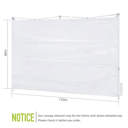 FLAGLY 10x10 Pop Up Canopy Sidewall - 1 PC 300D Waterproof Attachable Tent Wall, Privacy Shade for Outdoor Events, Vendor Booths (Tent Not Included, Basic Style)