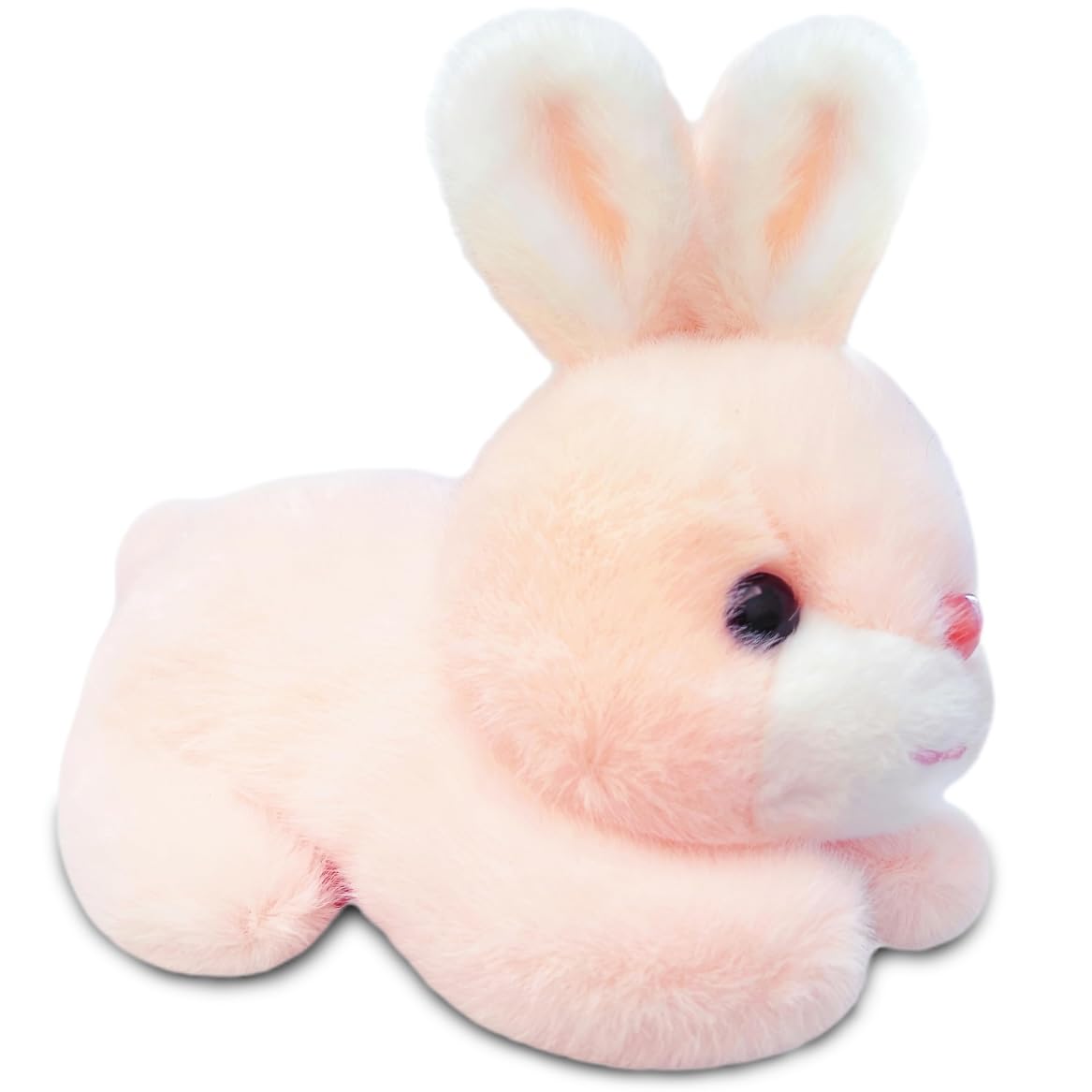 NuomiYue Pink Rabbit Bunny Stuffed Animal, 8'' Kawaii Rabbit Plushies for Girls and Boys, Soft and Huggable Bunny Stuffy Stuffed Animals for Kids Theme Party Favors, Birthday Gifts