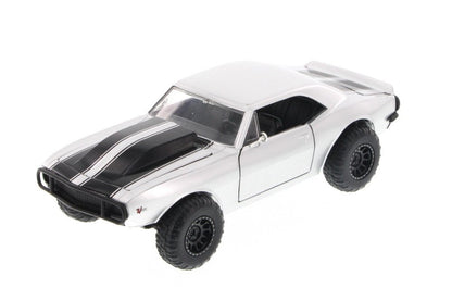 Jada Fast & Furious Roman's Chevy Camaro Off Road, Silver Toys 97169-1/24 Scale Diecast Model Toy Car, but NO Box