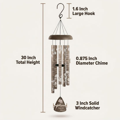 Carson 30" 'Angels' Arms' Memorial Wind Chime- Garden/Patio/Porch Outdoor Decor