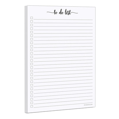 321Done To Do List Notepad, Made in USA - 5.5x8.5, Simple Checklist, Cute Modern Design for Organizing, Planning, College Ruled, Thick Heavy Paper - 50 Sheets