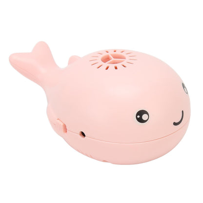 BTSEURY Electric Whale Floating Ball Toy, Cartoon Style USB Charge Bladeless Safe Electric Blowing Floating Ball Toy for Baby (Roseate)