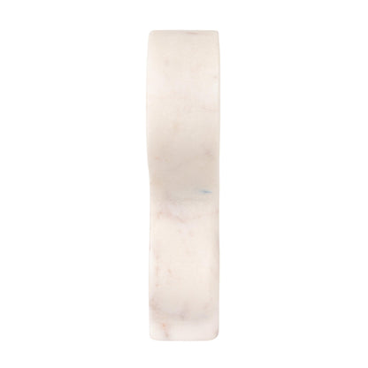 Decorative Abstract Marble Sculptures, Set of 2 Styles, White
